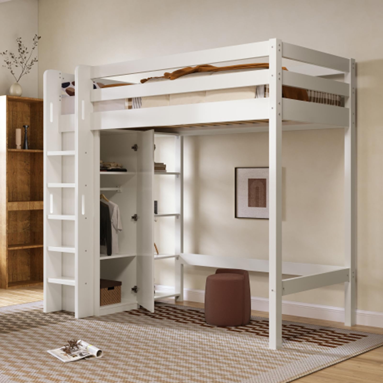 Soppalco Matrimoniale Letto Con Soppalco E Armadio Sotto Letto A