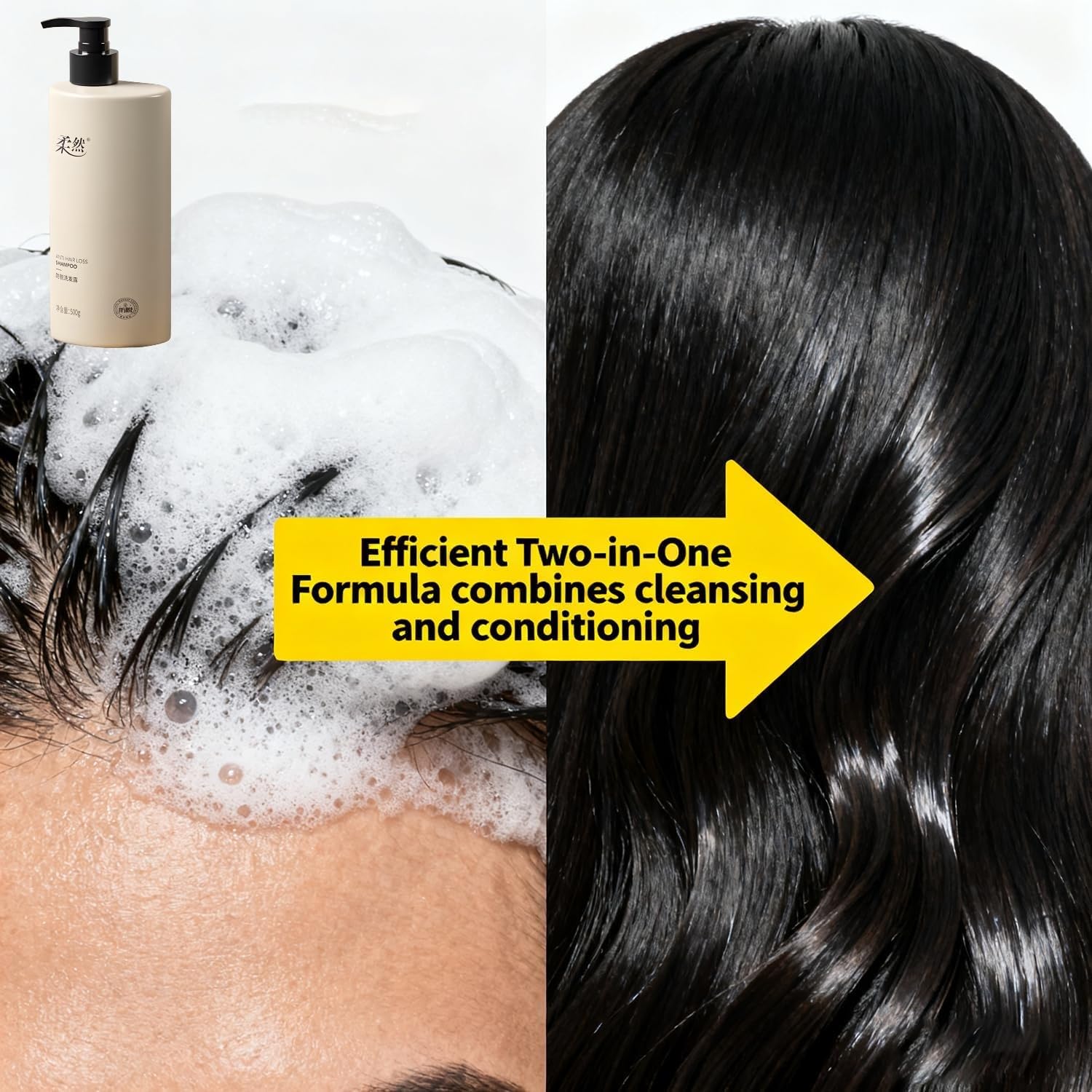 Shampoing Rouran Nourrissant Hydratant Ingrédients Naturels