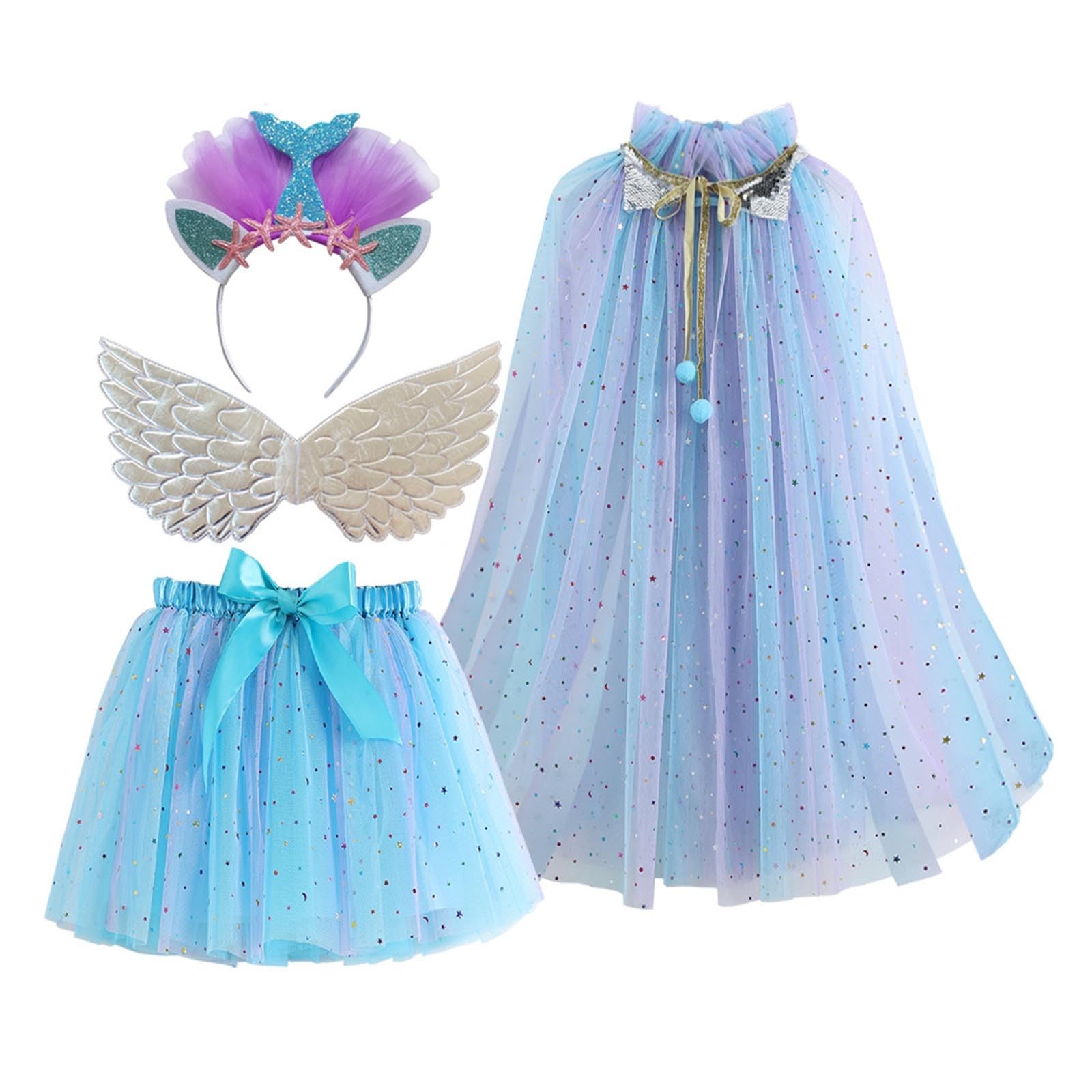 Mädchen Halloween Kostüm - Mädchen Bedruckter Netz Tutu Rock Kostüm Festival Performance Outfit Märchenhafte Partykleidung