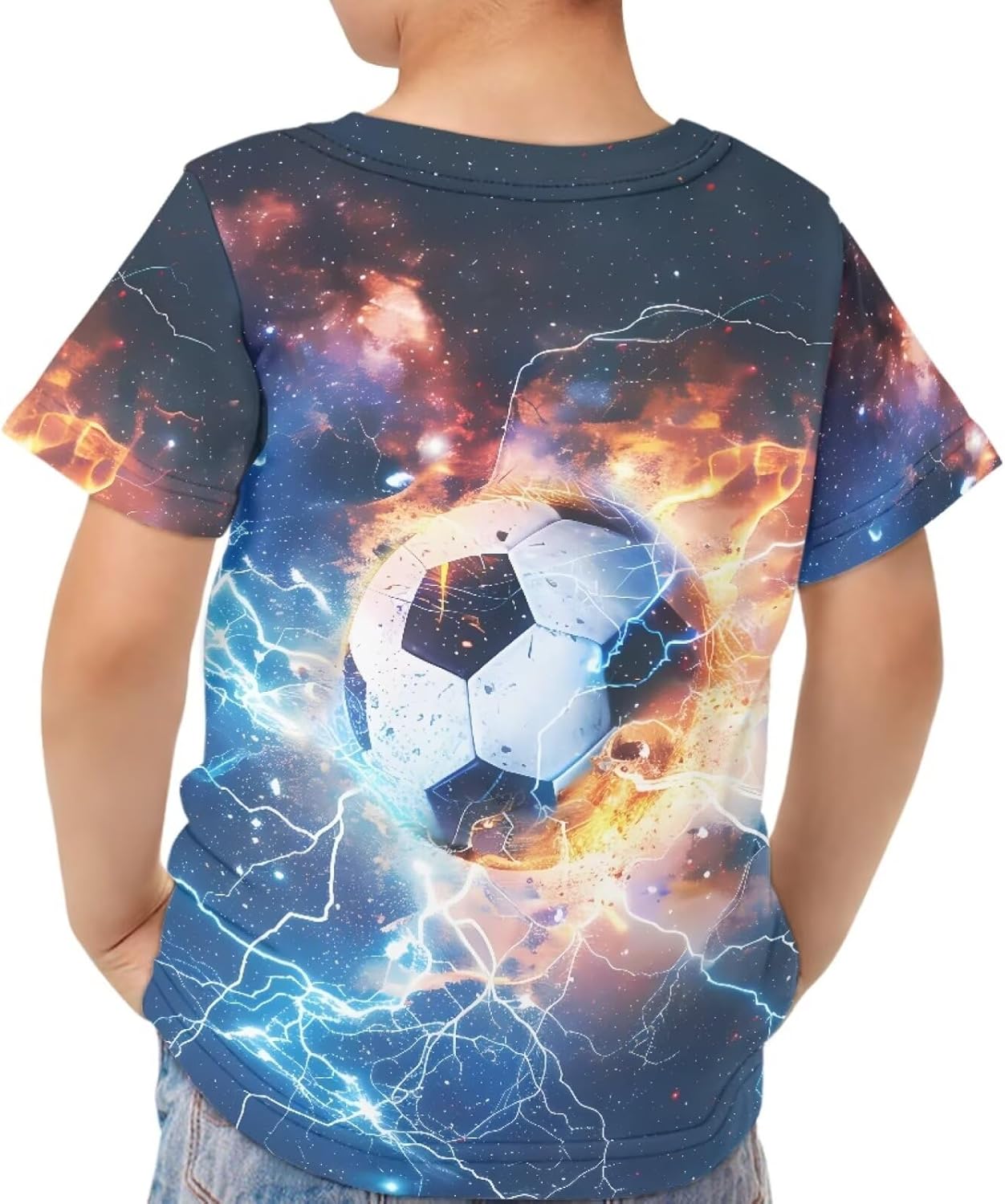 Belidome Kids T-Shirt Age 3-16 Sweatshirt Crewneck Short Sleeve Athletic Tops Tee - Image 3