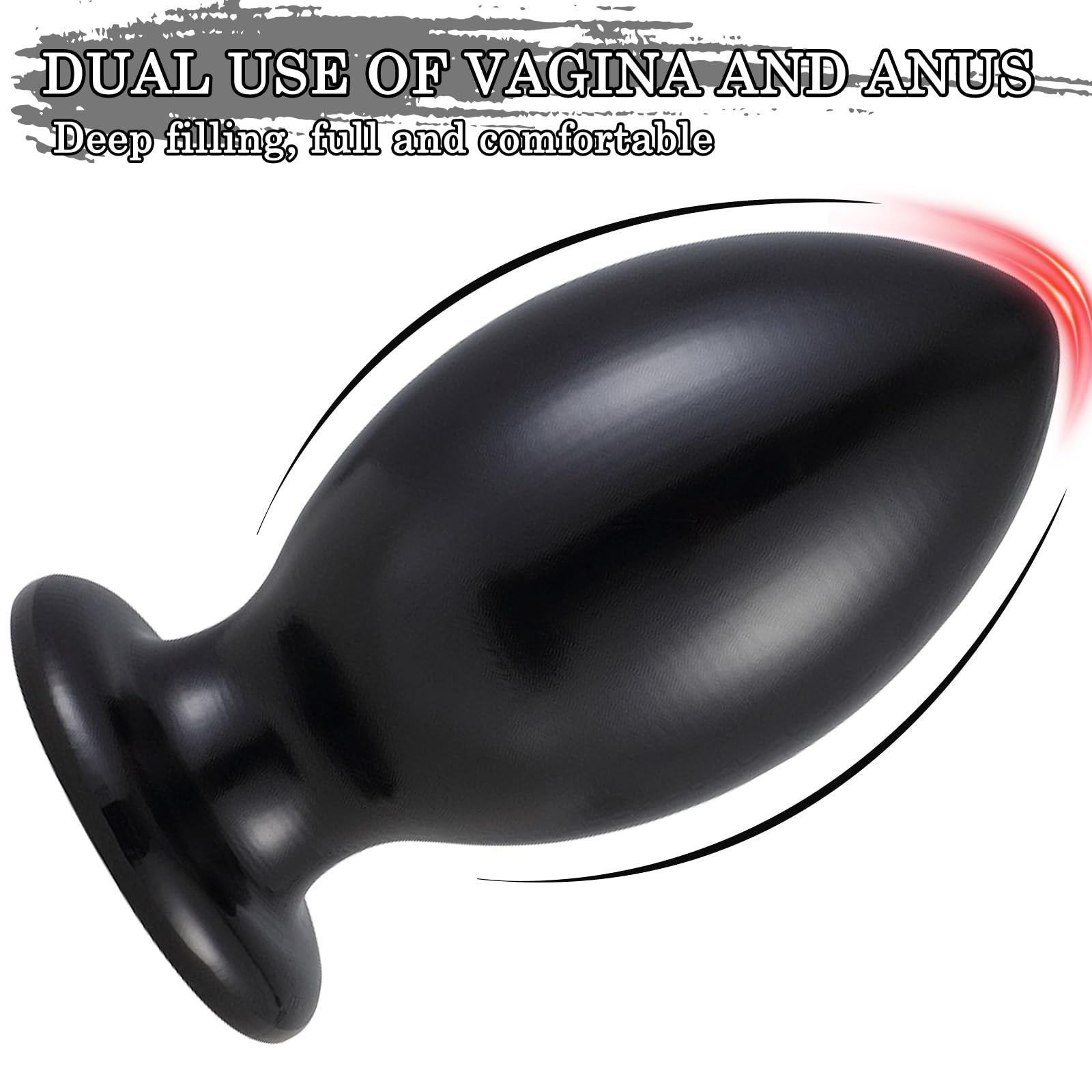 BDSMLOVE Plug Anale Sex toys con Forte ventosa, Plug Anale-dilatatore Donna Sex Toy Butt Plug, Butt Plug Anali Silicone Giocattoli, Donna Uomo Dildo Anale Plug Sexytoysys (XXXL)
