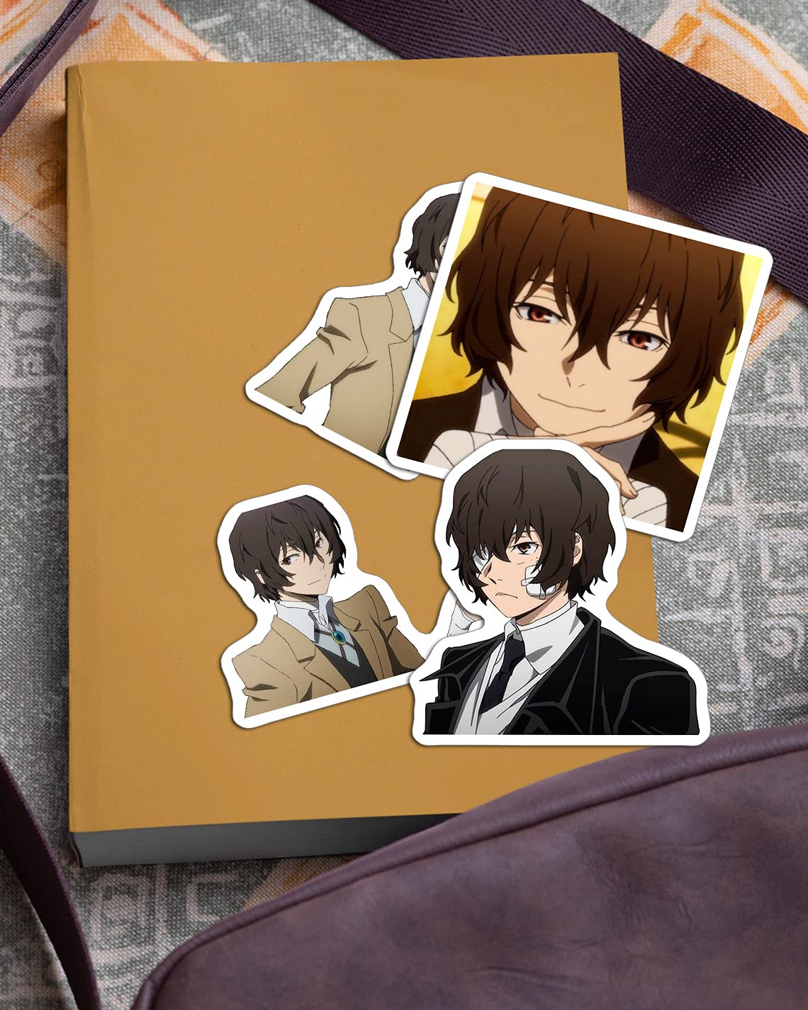 64 Autocollants Bungo Stray Dogs – Vinyle Imperméable – Pour Ordinateur, Skate, Décoration – Personnages Dazai Et Autres - 5