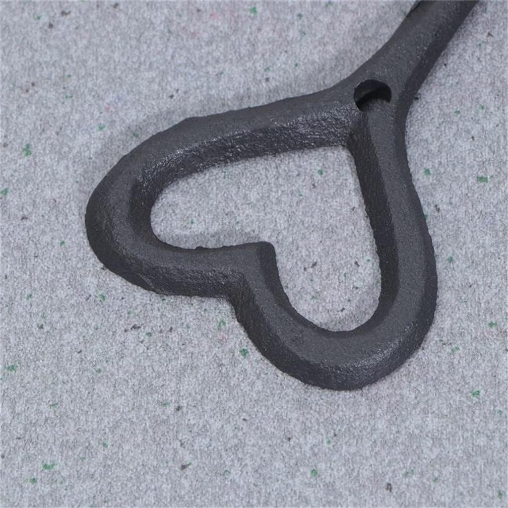 Retro Coat Hooks Wrought Iron Heart-Shaped Hook Iron Art Hook Grocery Storage Hook