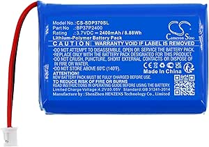 Batteria Collare Per Collare Per Cani Sostituisce Dogtra BP37P2400 2400mah 3 7v Li Poly 889001529 - Foto 3