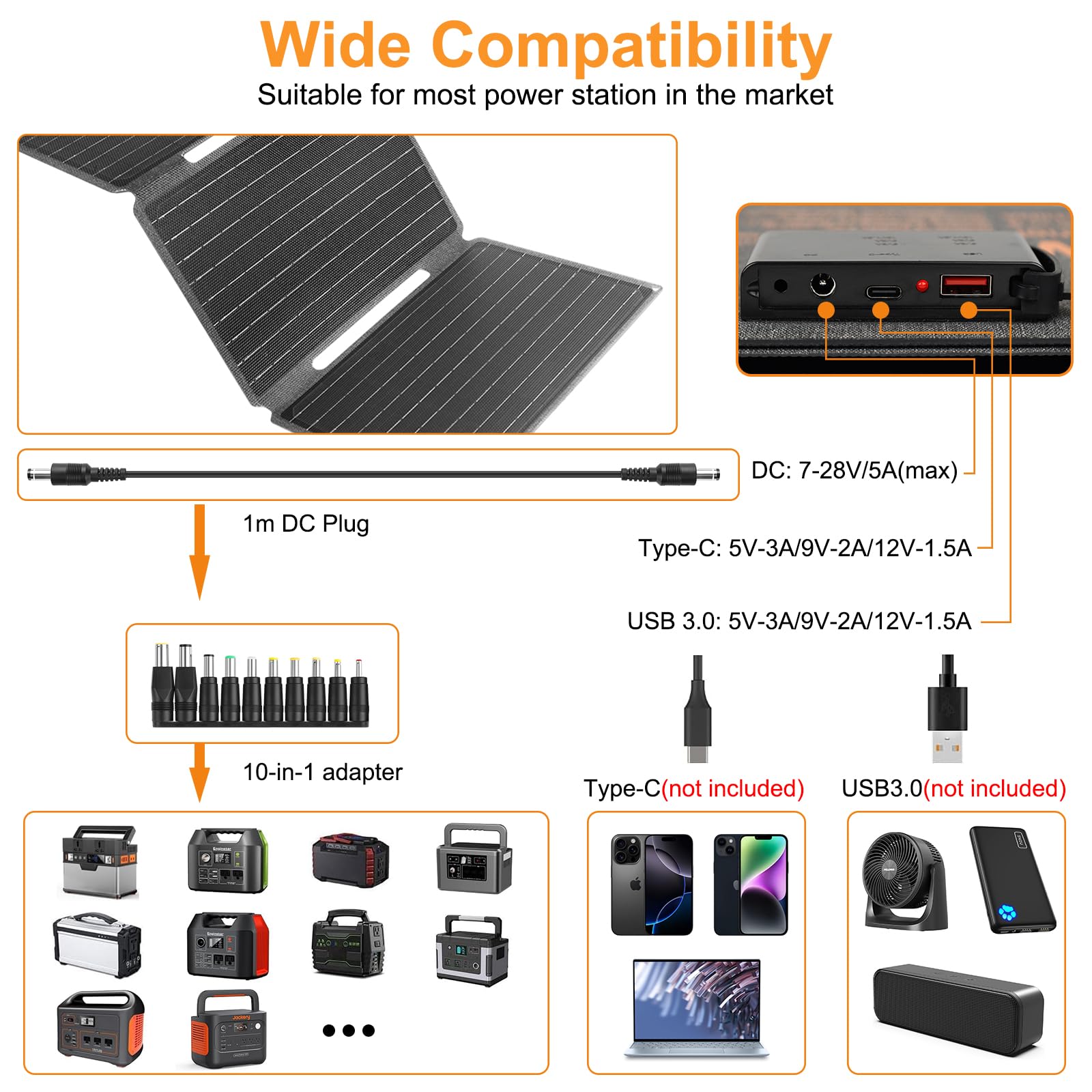 Portable Solar Power Kit 30W Gallery Image