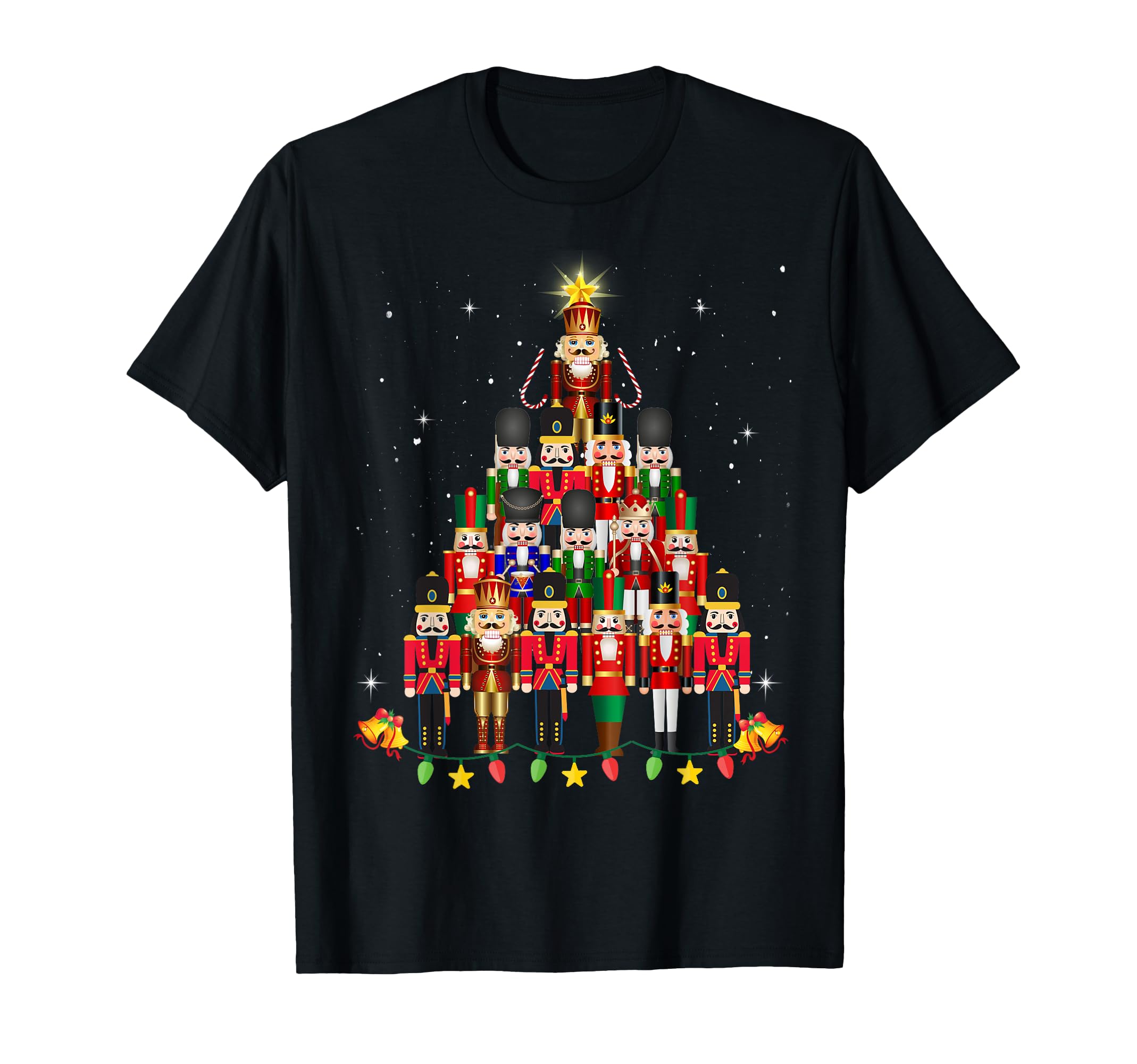 Loudest Nutcracker Group Matching Family HolidayFunny Nutcracker Christmas Tree 2024 Unisex T-Shirt Black SmallOEKO-TEX STANDARD 100