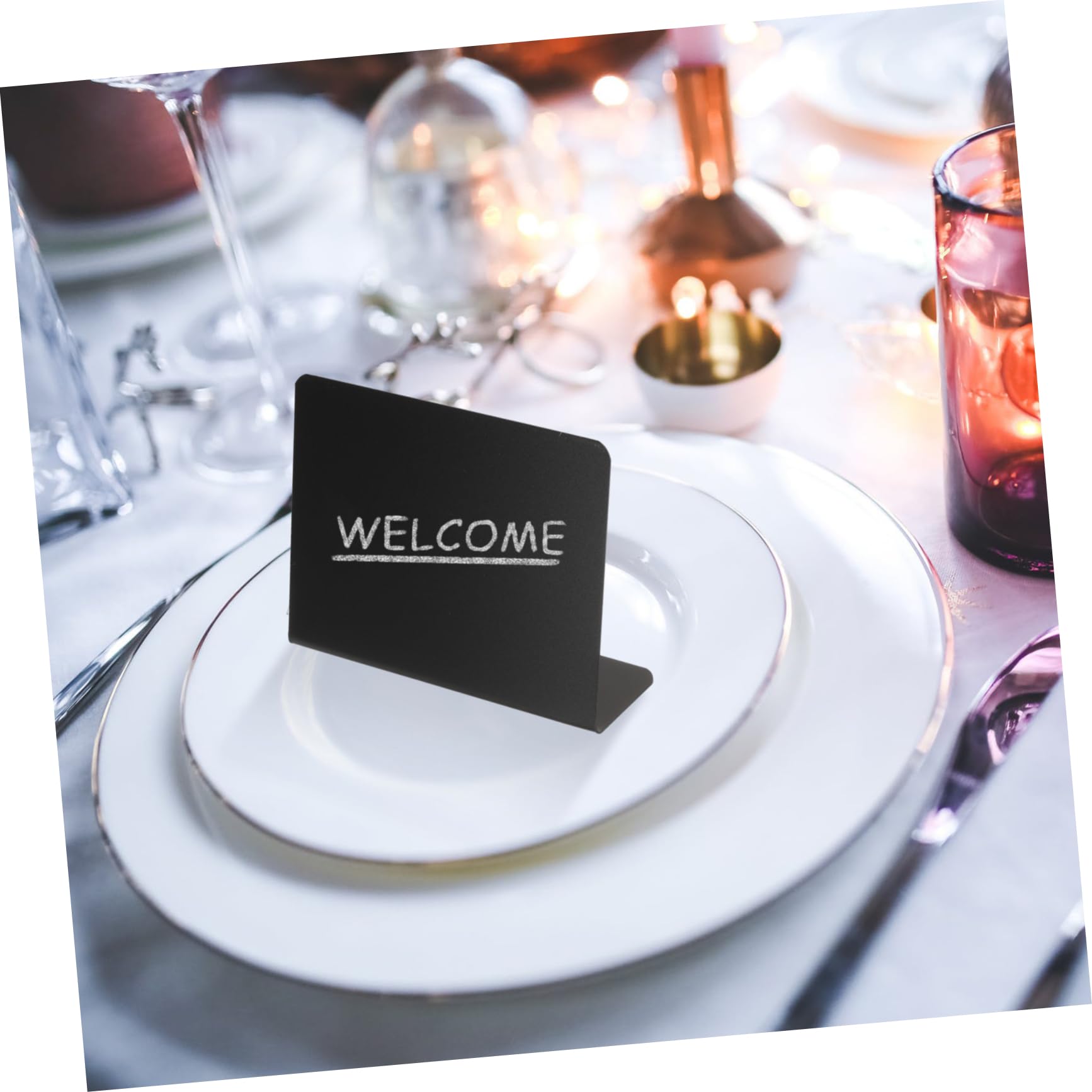 SEWACC 108stücke Mini Kreidetafeln Kleine Schwarze Tafeln Für Buffets Hochzeiten Und Lebensmittelbeschriftungen Wiederverwendbar Förmig Für Partys Und Veranstaltungen