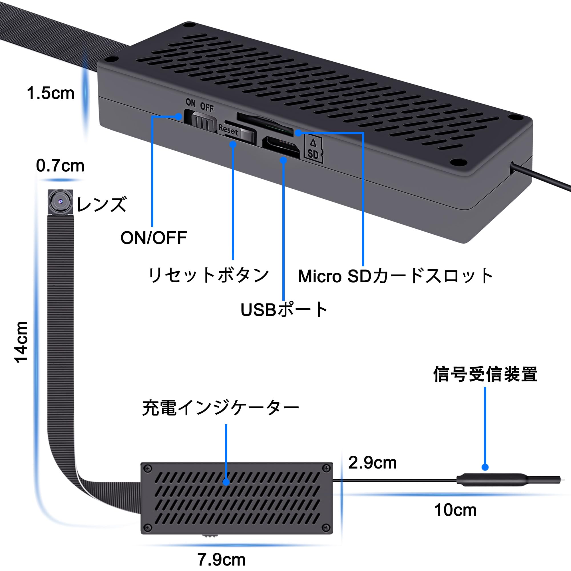 Amazon.co.jp: 小型カメラ WiFi 隠しカメラ スマホ連動 防犯カメラ HD