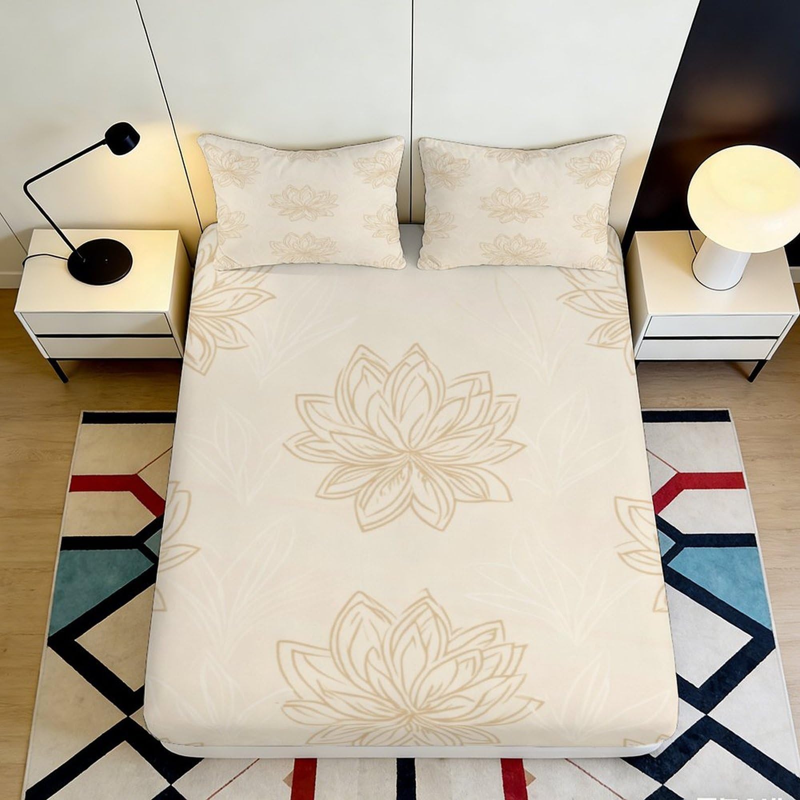 3D Printed Peacock Feather Fitted Sheet Microfiber Deep Pocket Non-Slip Peacock Feather Mattress Fitted Cover Bedroom 90x200x25cm