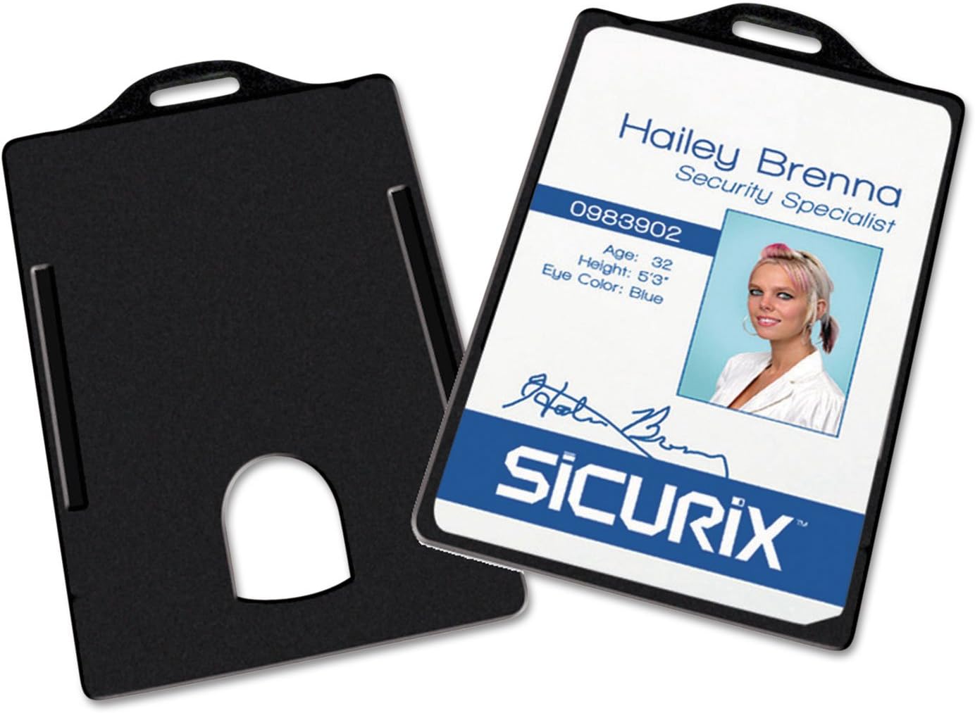 Holder,ID Card,VERT,BK