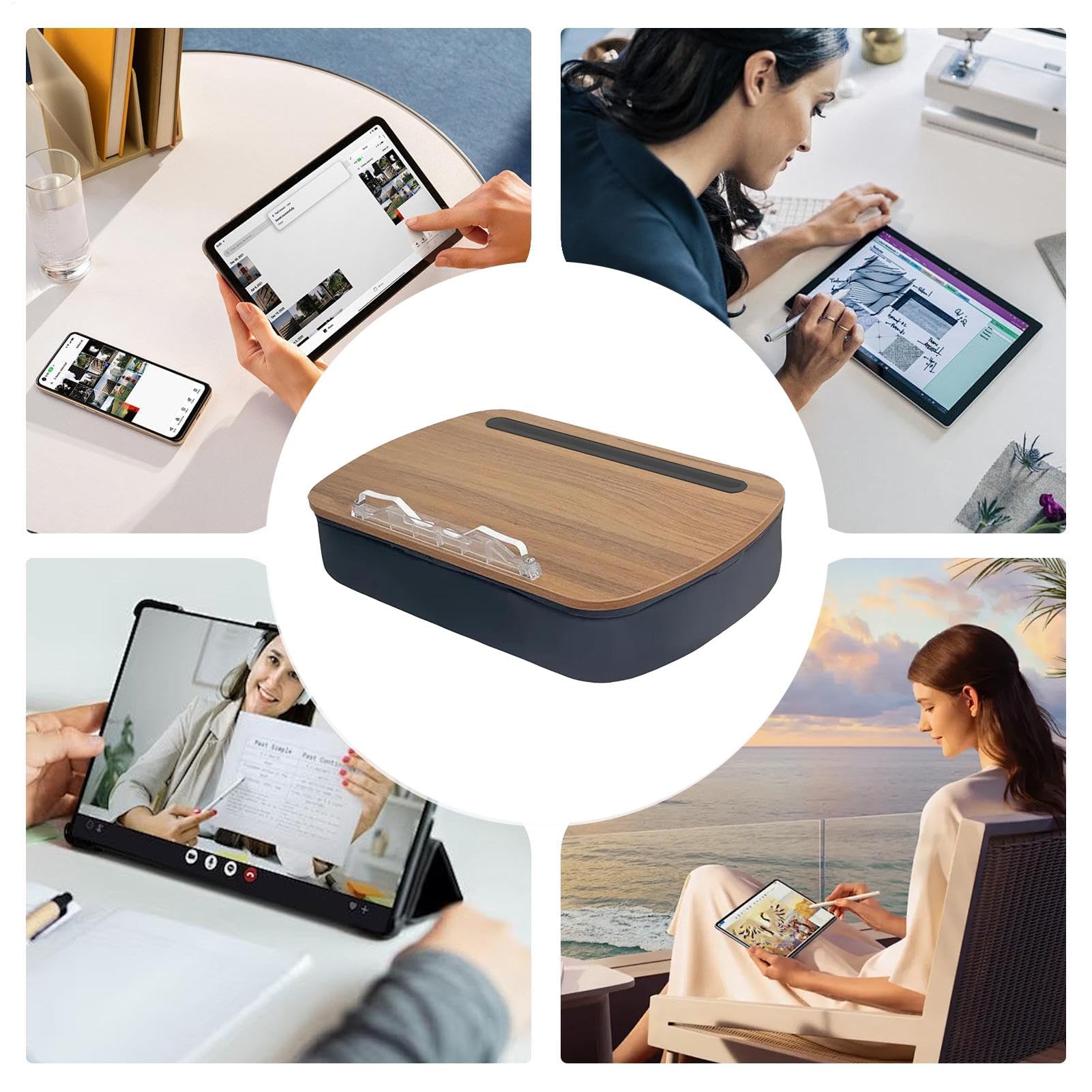 Lesekissenhalter, Tischbuchhalter, Leseständer für Schulbücher | Schreibtischbuchhalter, Buchhalter, bequemer Laptop-Ständer