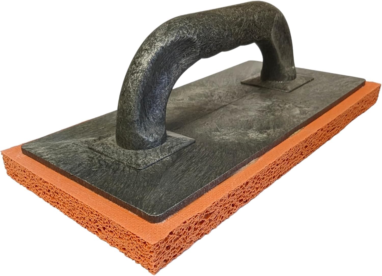 2 x Orange Gummischwamm Schwimmer 280 x 140 x 18 mm Gummi mittlere grobe Textur Schwamm Verputzen Rendering Skimming (2)