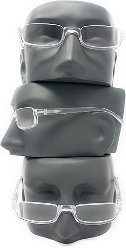 Miniatura 5 de The Parker - Lentes de lectura rectangulares de medio marco, lectores de media llanta, tramposos de media luna