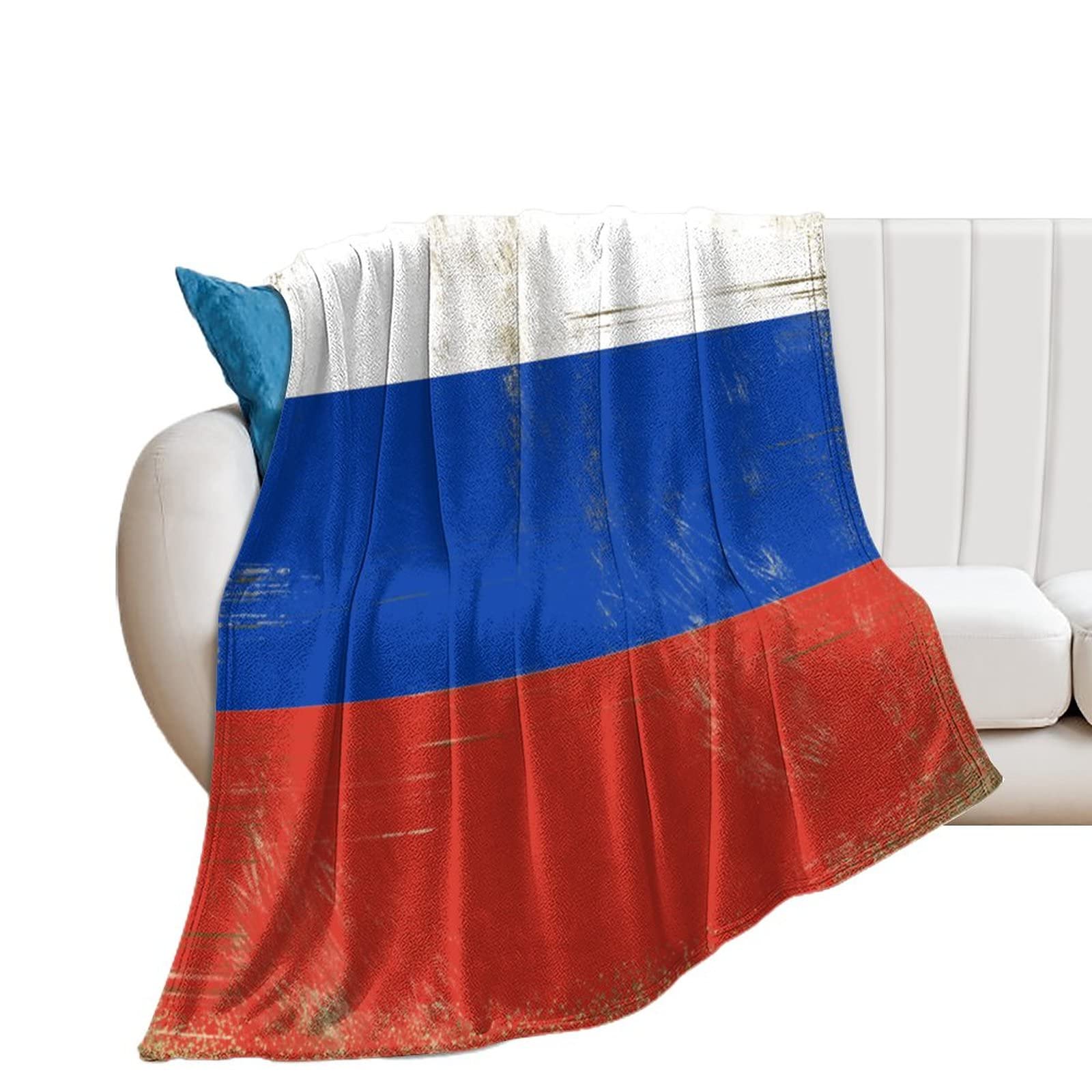 Couverture en flanelle Russie chaude et douce pour canapé