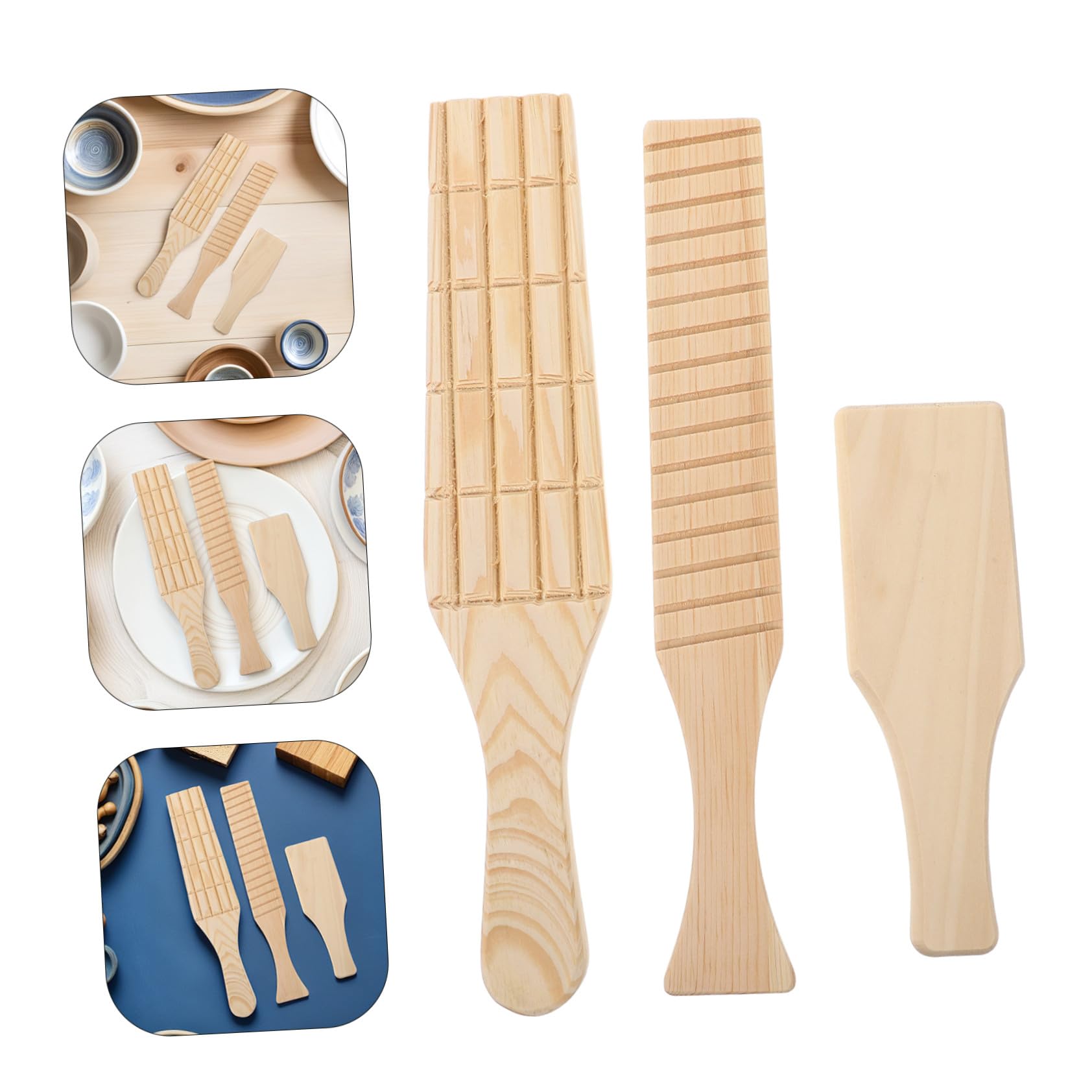 3 Piezas De Herramientas Para Arcilla Escultura Moldeador Paleta De Arcilla Herramienta De Modelado Paleta De Barro De Madera Placa De Madera