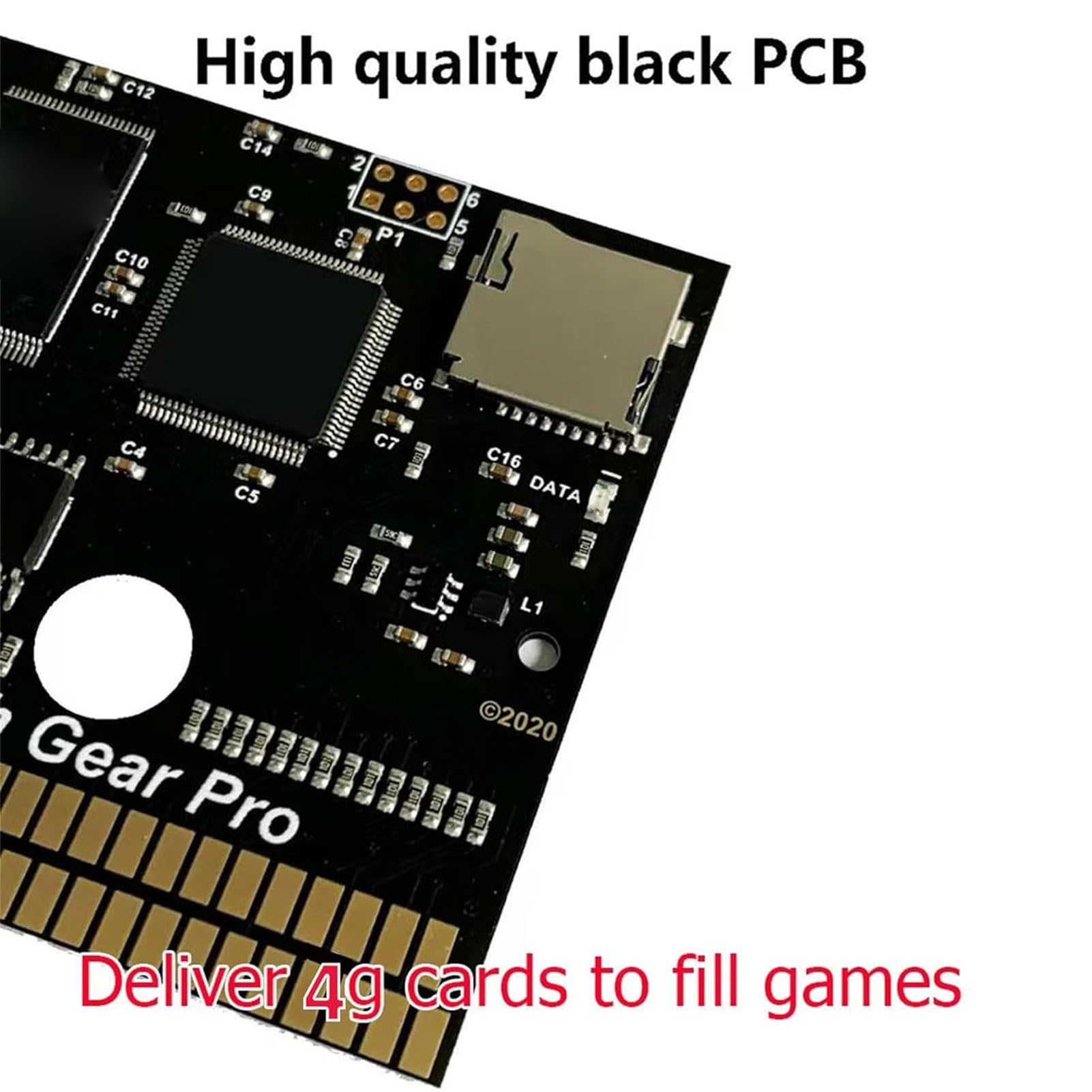 Cartuccia Flash per Videogiochi 600 in 1 per Console Game Gear Scheda di Memoria da 4 GB Supporta Console MD di Master Risparmio Senza Batteria