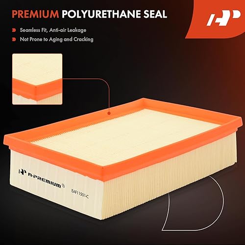 Miniatura 5 de A-Premium Filtro de aire de motor compatible con Buick Encore y Chevrolet Trax, 2013-2022, L4 1.4L, panel flexible, repuesto # 95021102