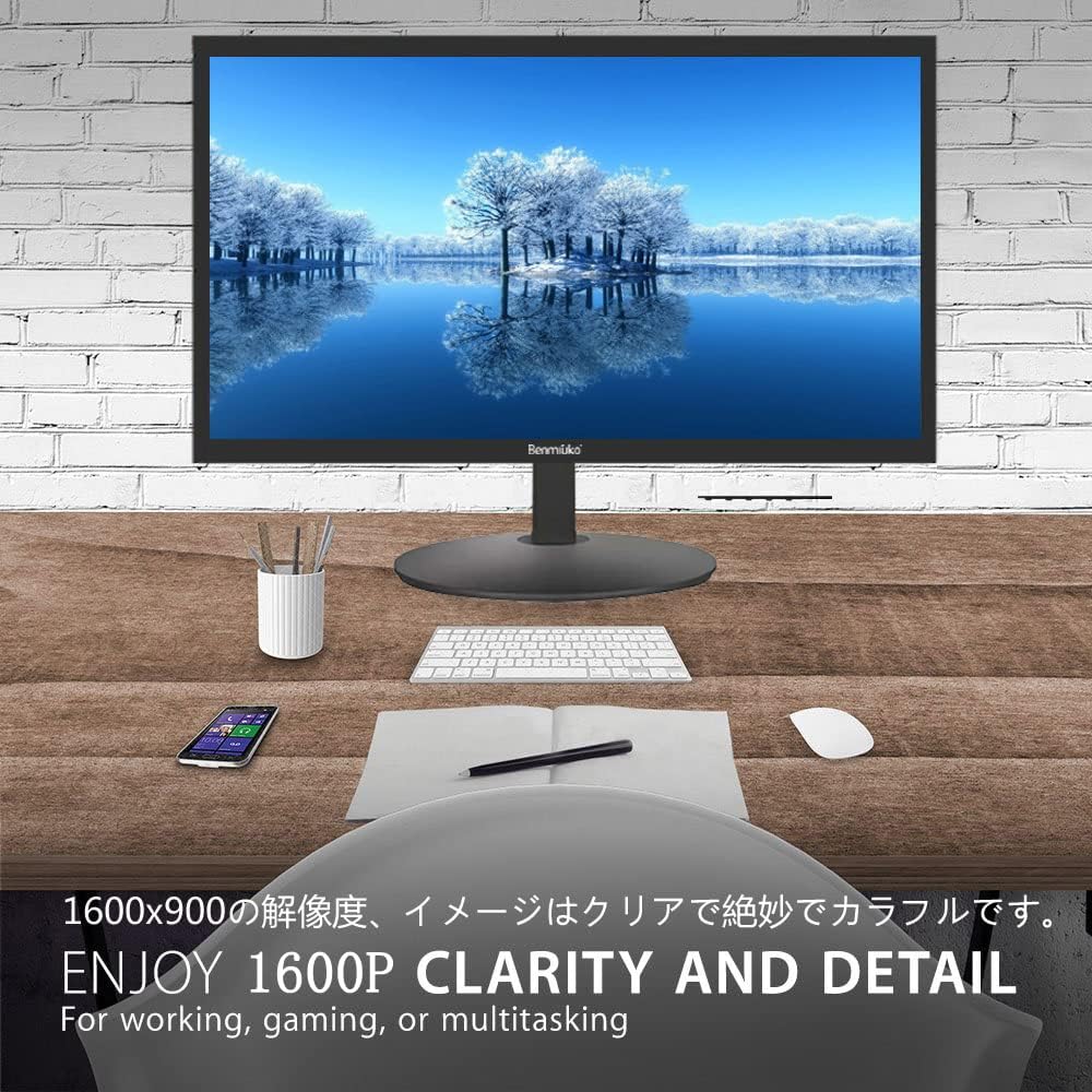 20" inch Multifunctional CCTV Security Camera Monitor HDMI, AV, BNC, VG, USB Input Terminal Surveillance Camera PC Display Monitor Computer 1600x900 Full HD