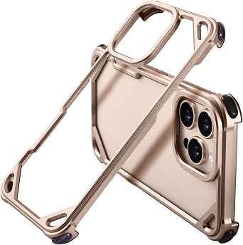OATSBASF Metal Bumper Case for iPhone 16 Pro Aluminum Frame Slim Fit