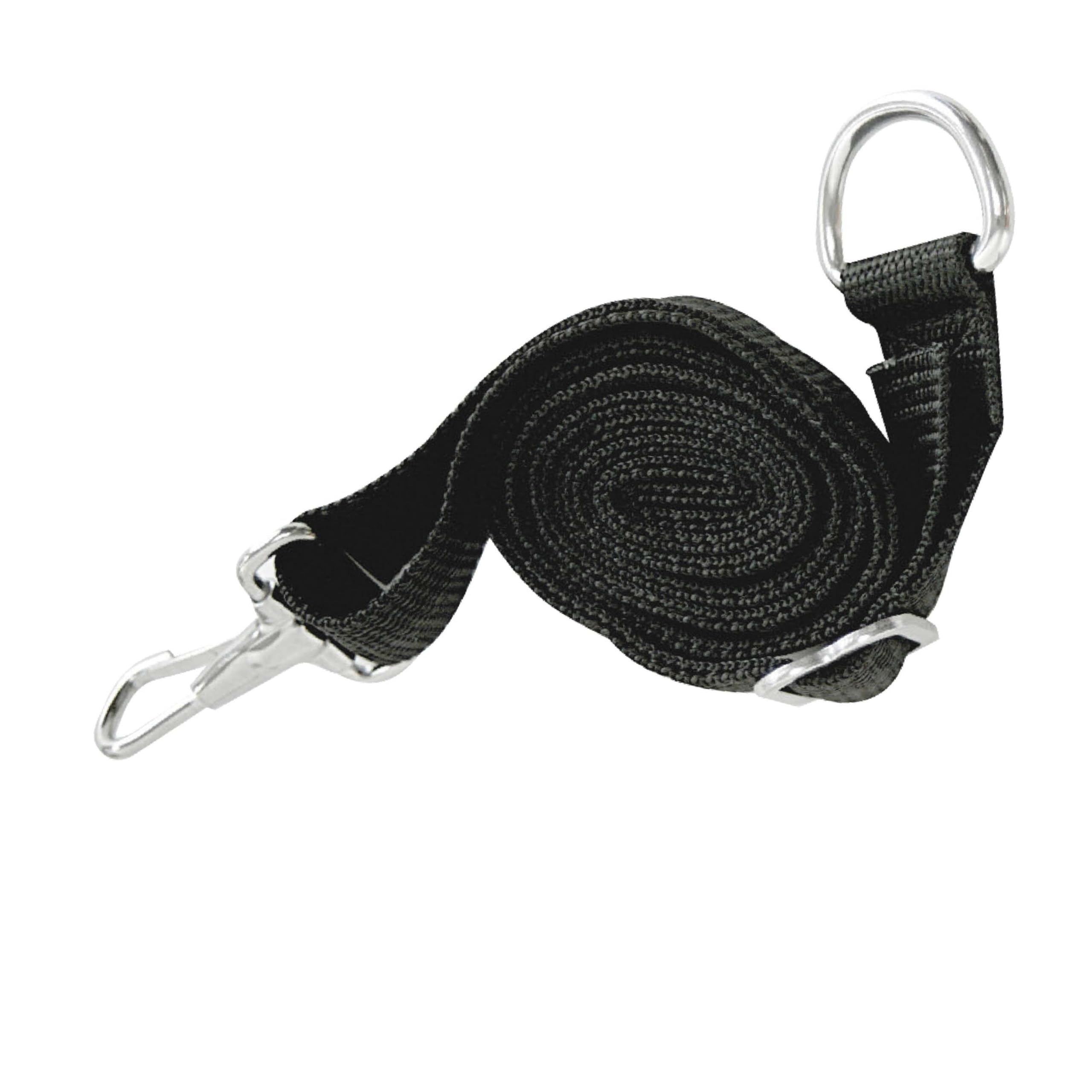 Whitecap Industries S-0245BC Adjustable Dacron Bimini Straps, 78-Inch, Black