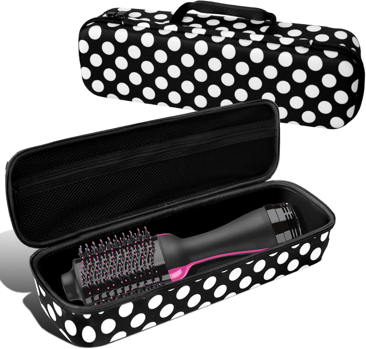 Hard Carrying Case for Revlon Hair Dryer Brush Original 1.0/Plus 2.0,Portable Travel Storage Bag Compatibility with All Brand Hot Tools Volumizer Hot Air Brush (Black) Hard Carrying Case for Revlon Hair Dryer Brush Original 1.0/Plus 2.0,Portable Travel Storage Bag Compatibility with All Brand Hot Tools Volumizer Hot Air Brush (Black)