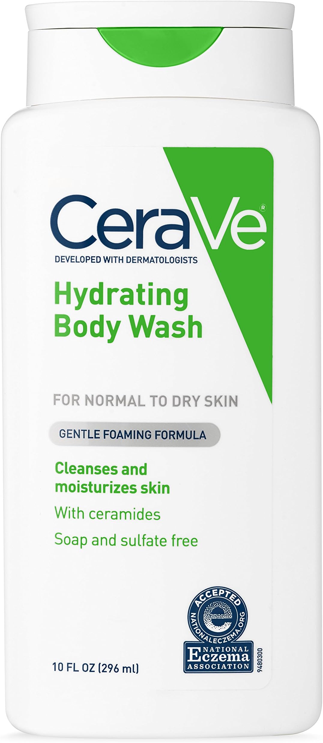 CeraVe Body Wash for Dry Skin 10 Ounce Moisturizing