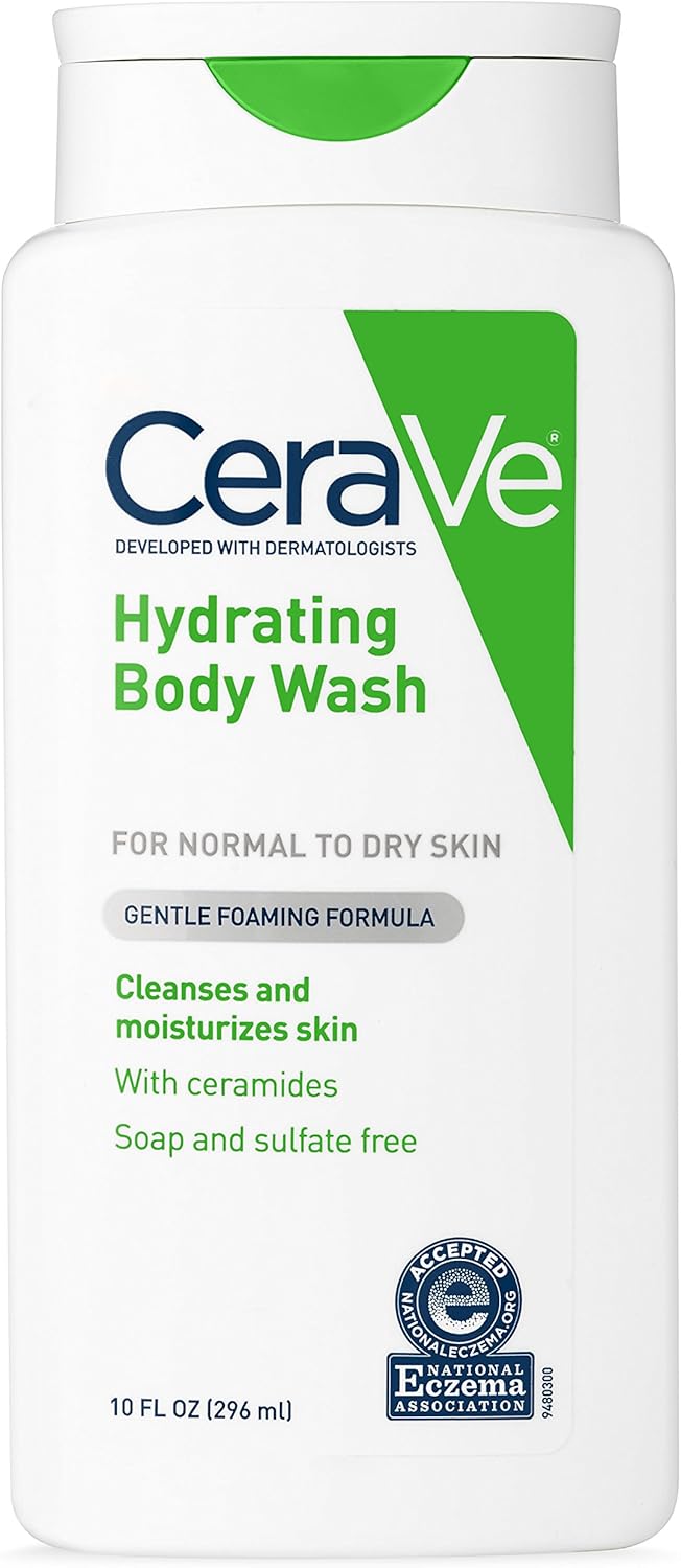CeraVe Body Wash for Dry Skin 10 Ounce Moisturizing