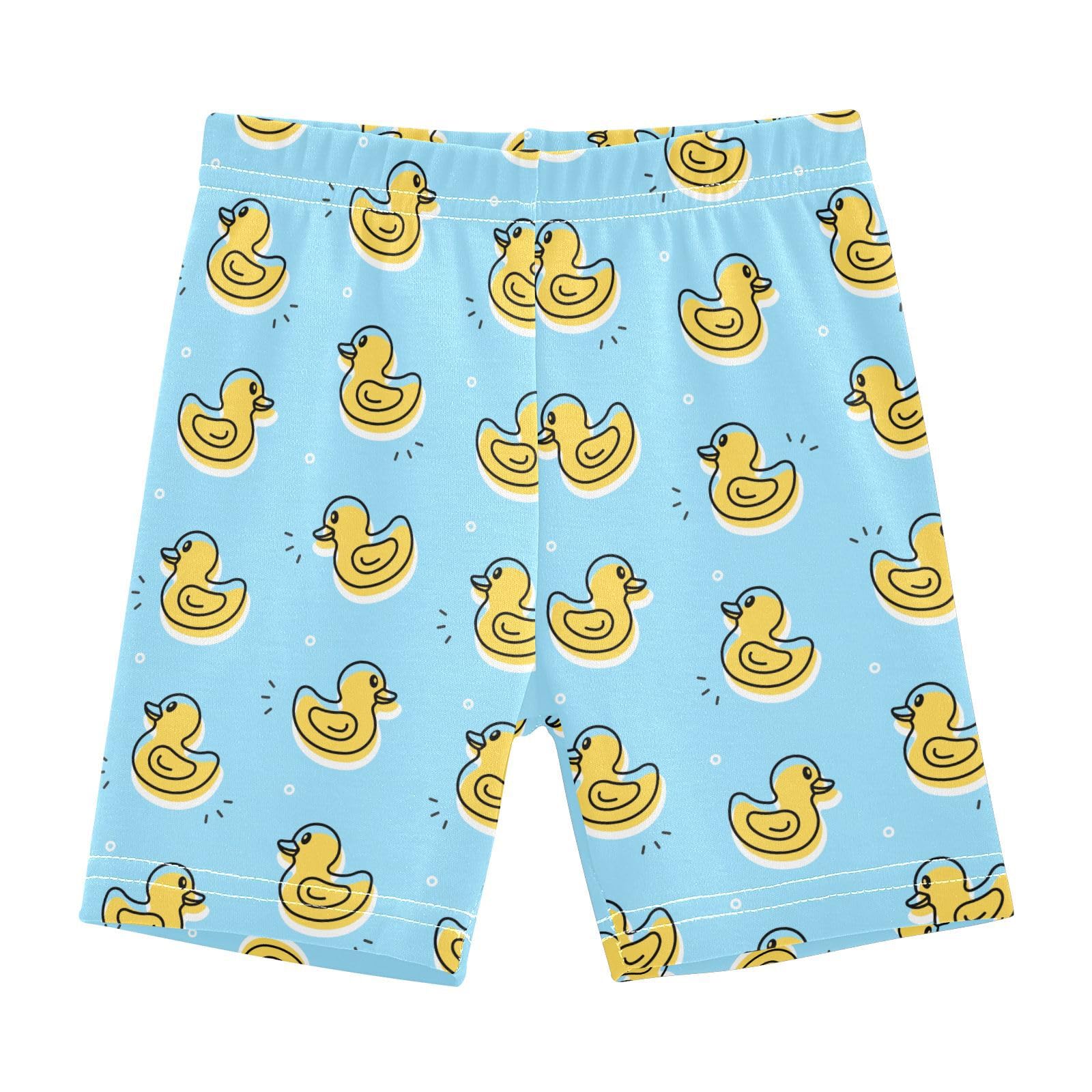 JHKKU Girls Cute Duck Shorts Cotton Cartwheel Bike Kids Biker Under Dress Dance Short Girl Clothes 10Y