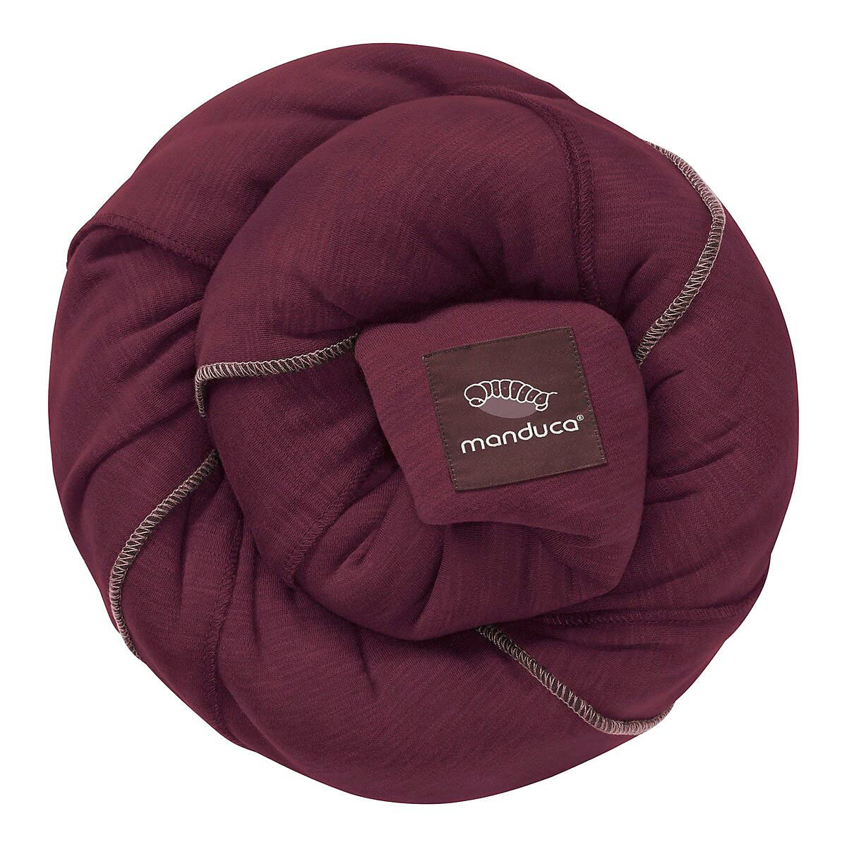 manduca Sling Elastyczna chusta do noszenia dzieci z certyfikatem GOTS, 100% bawełna organiczna, dla niemowląt od urodzenia (3,5-15 kg) (Jednolity kolor, jagodowy)