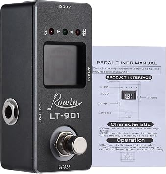 Pedal Tuner Mini Chromatic Guitar Tuner Pedal Effect True Bypass LCD Display