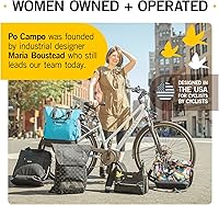 Vista 7 de Po Campo Bolsa de bicicleta para niños – Bolsa de manillar de bicicleta con marco frontal – Cesta de bicicleta de tela – Bolsa impermeable