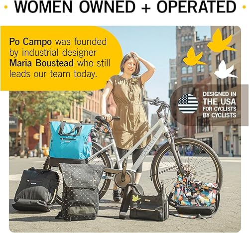 Miniatura 7 de Po Campo Bolsas y accesorios para bicicletas, bolsa de manillar Kinga con marco frontal, bolsa para teléfono de bicicleta, bolsa de almacenamiento