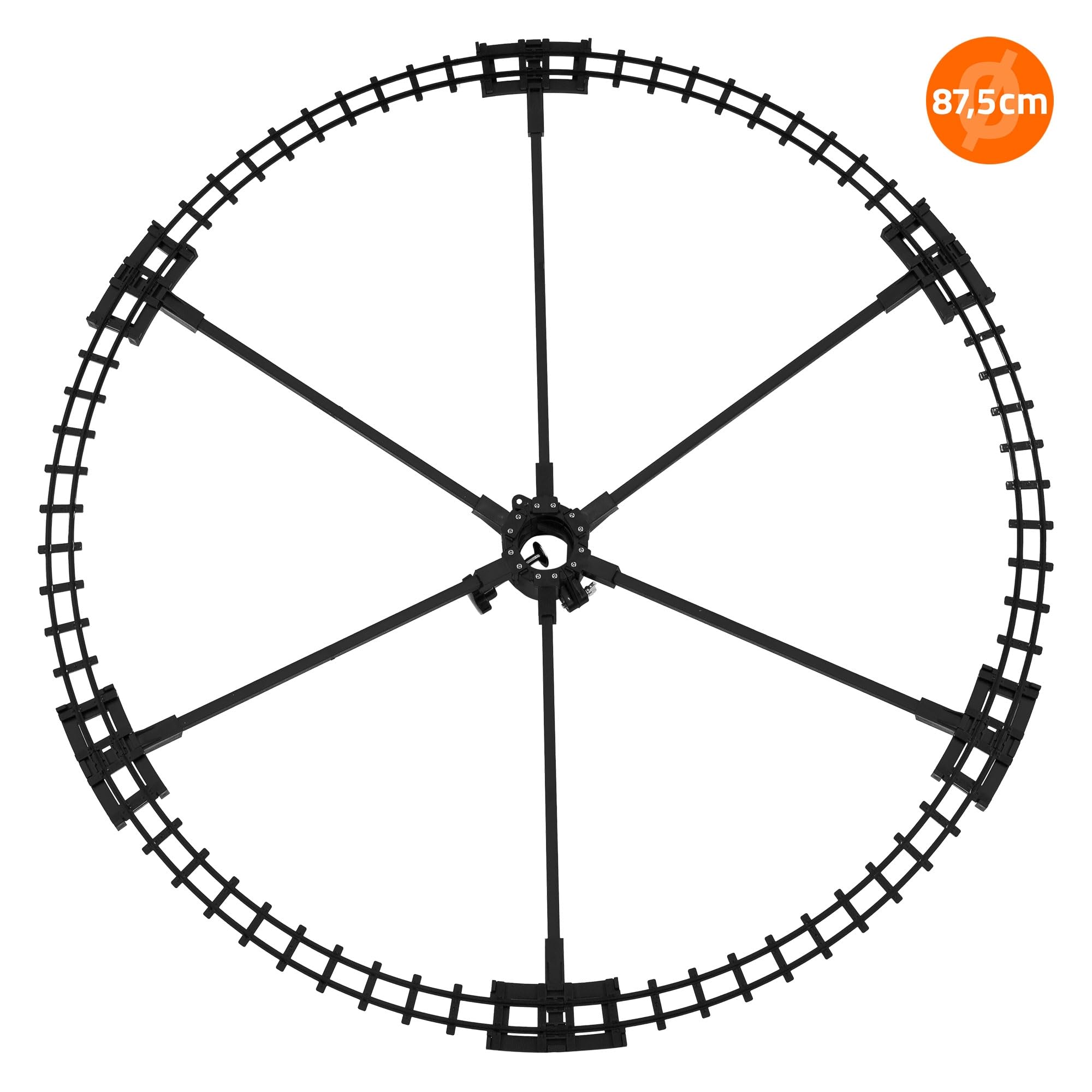 ECD Germany Tren Eléctrico Decorativo para Colgar en el Árbol de Navidad