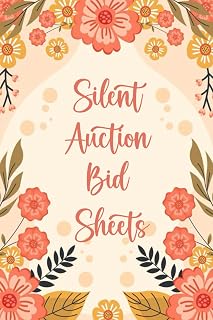 Silent auction bid sheets: Silent Auction Bid Sheets Duplicate, Auction Bid Tracker Book