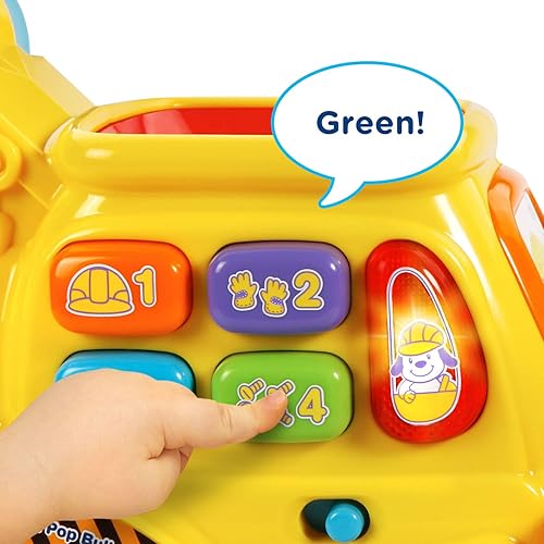 Miniatura 4 de VTech Bulldozer Push  Pop Pop-a-Balls amarillo