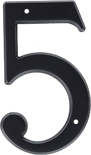 90675190# 5 House Number Flat, Black