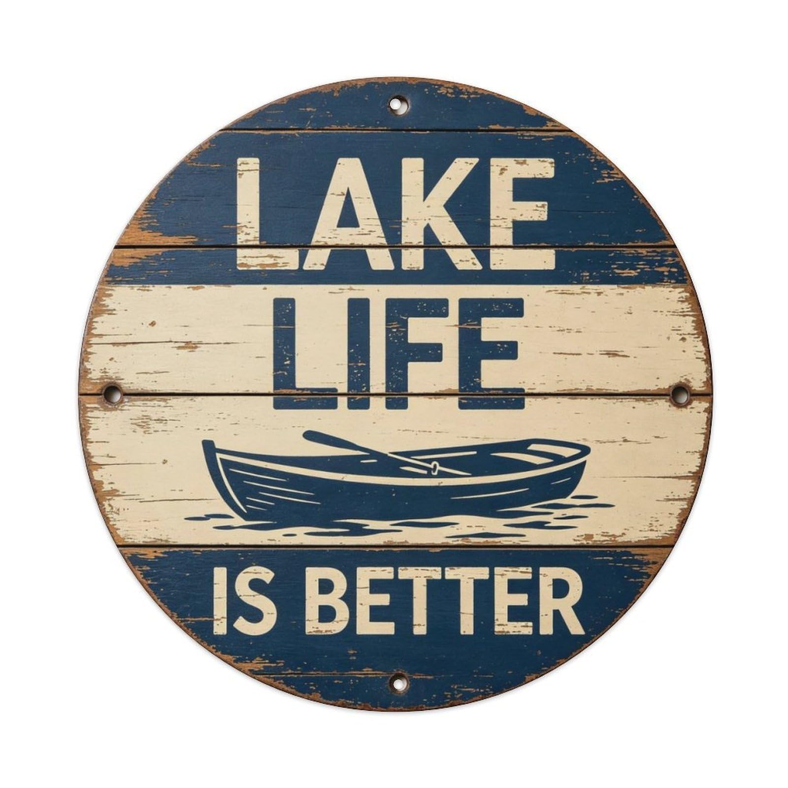 Lake Life Is Better Metal Tin Sign Plaque