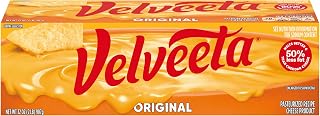 Velveeta Original 32 oz Cheese Block - Creamy Pasteurized Melting Cheese for Dips, Mac & Cheese