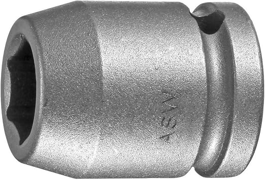 ASW 72019 Impact Hex Socket, Silver, 1/2-Inch/30 mm