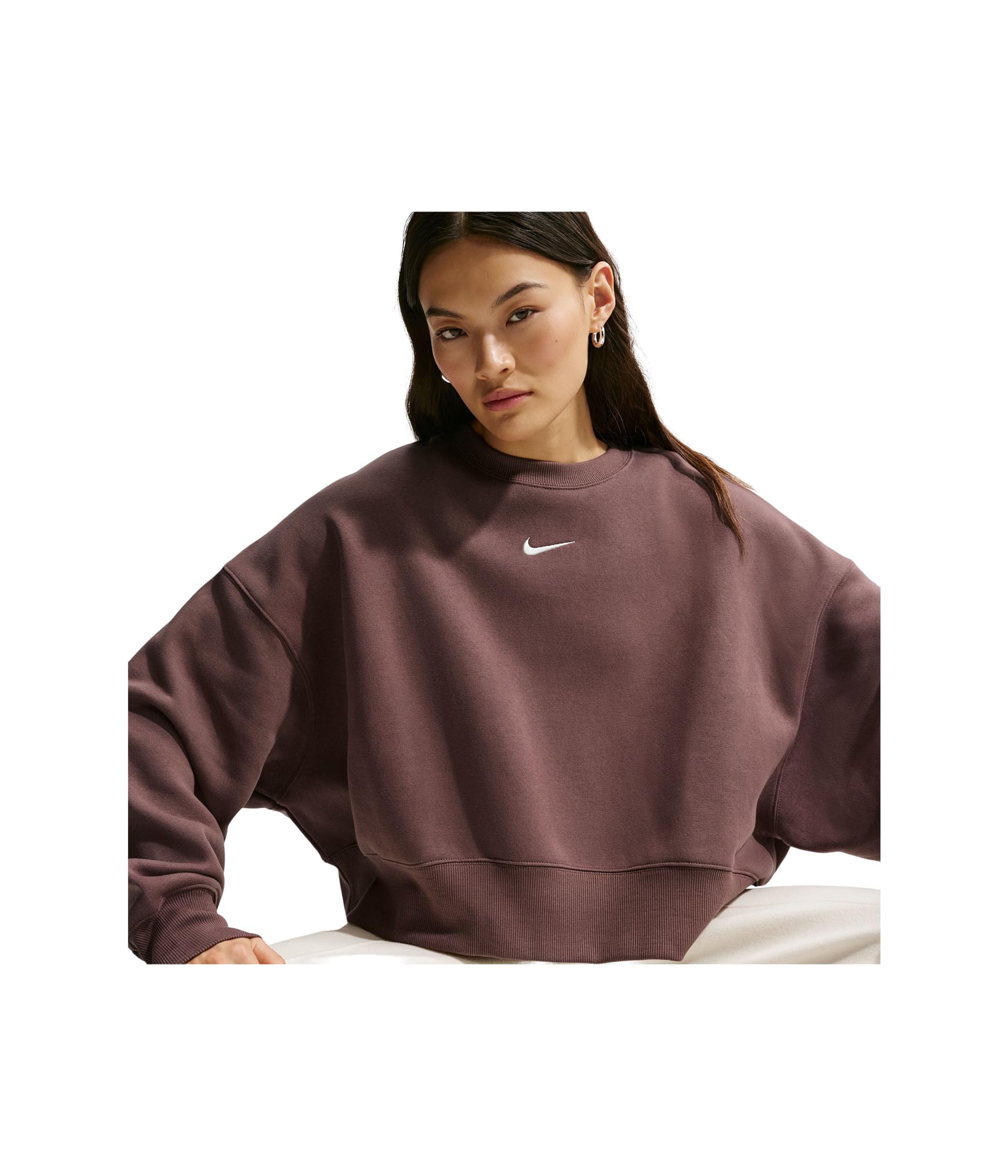 Nike Sportswear Phoenix Fleece Überextragroßes Rundhals-Sweatshirt für Damen, DQ5761