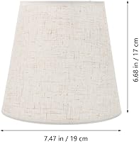 Vista 2 de Beaupretty Pantalla de tela de barril E27 pequeña pantalla de lámpara de escritorio cubierta de luz de reemplazo para hotel casero