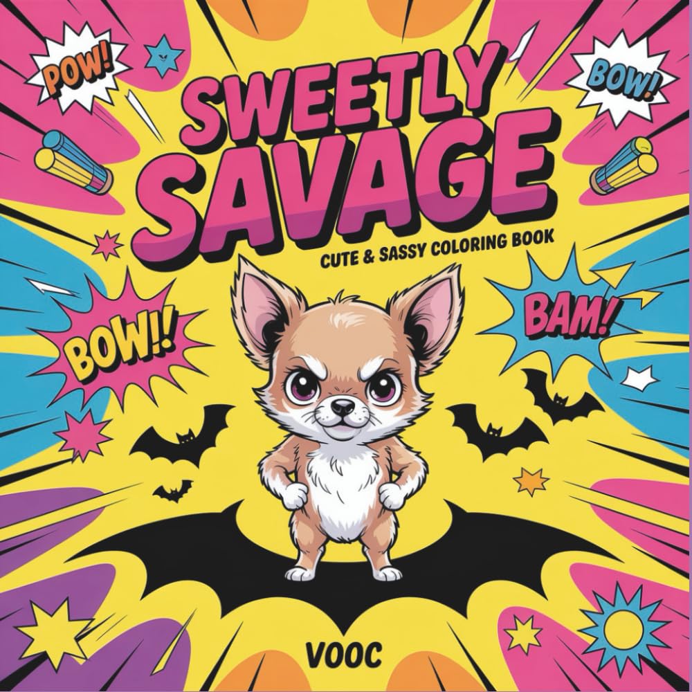 Sweetly Savage: Cute Sassy Animals Coloring Book for Adults - Hilarious Creatures with Attitude, Funny Quotes & Relatable Humor for Stress Relief: ... Naughty - Funny and Cute Coloring)