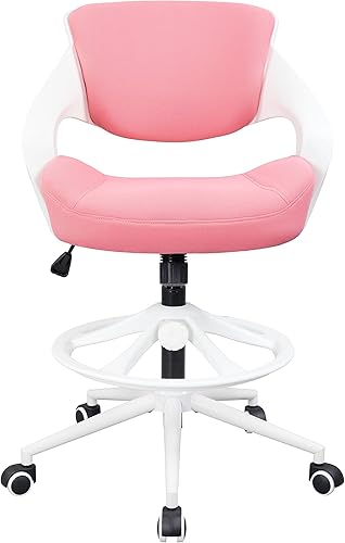 Miniatura 9 de Silla de oficina alta, silla de dibujo, silla de escritorio y silla ergonómica para computadora, función de soporte de cintura para oficina y hogar,