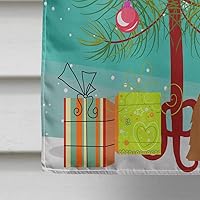 Vista 1193 de Caroline's Treasures BB4243GF Bandera de jardín con texto en inglés «Merry Christmas» con texto en inglés «Merry Christmas», bandera decorativa