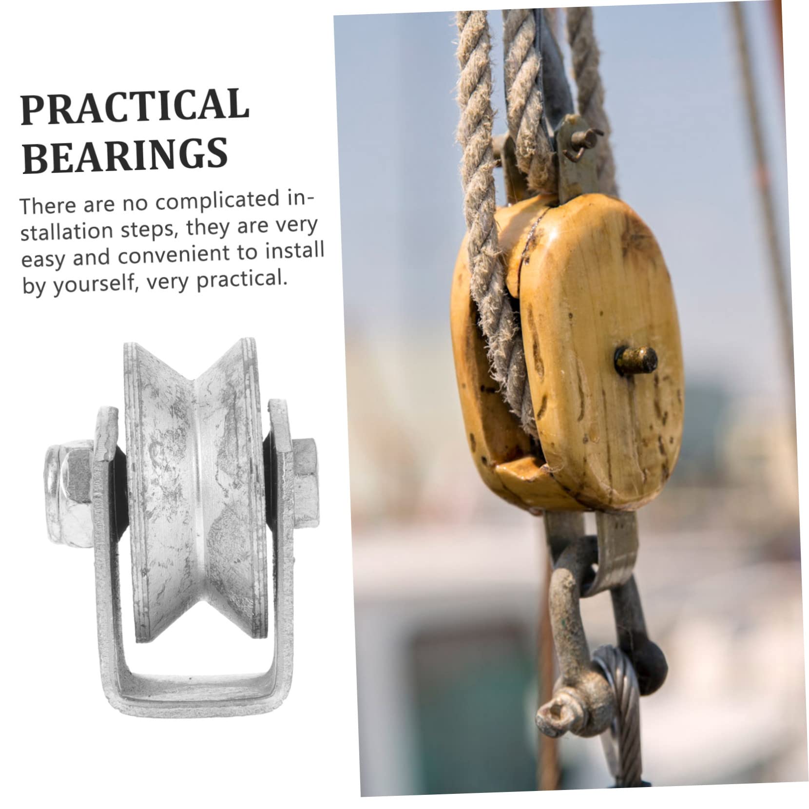 MUSISALY Farm Gate Wheel Replacement Industrial Cast Iron v Groove Pulley Wheel