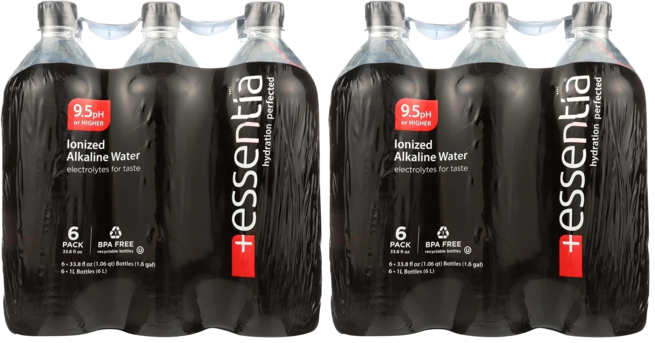 Essentia Water, Water Ionized Alkaline 6 Count, 202.8 Fl Oz (Pack of 2)