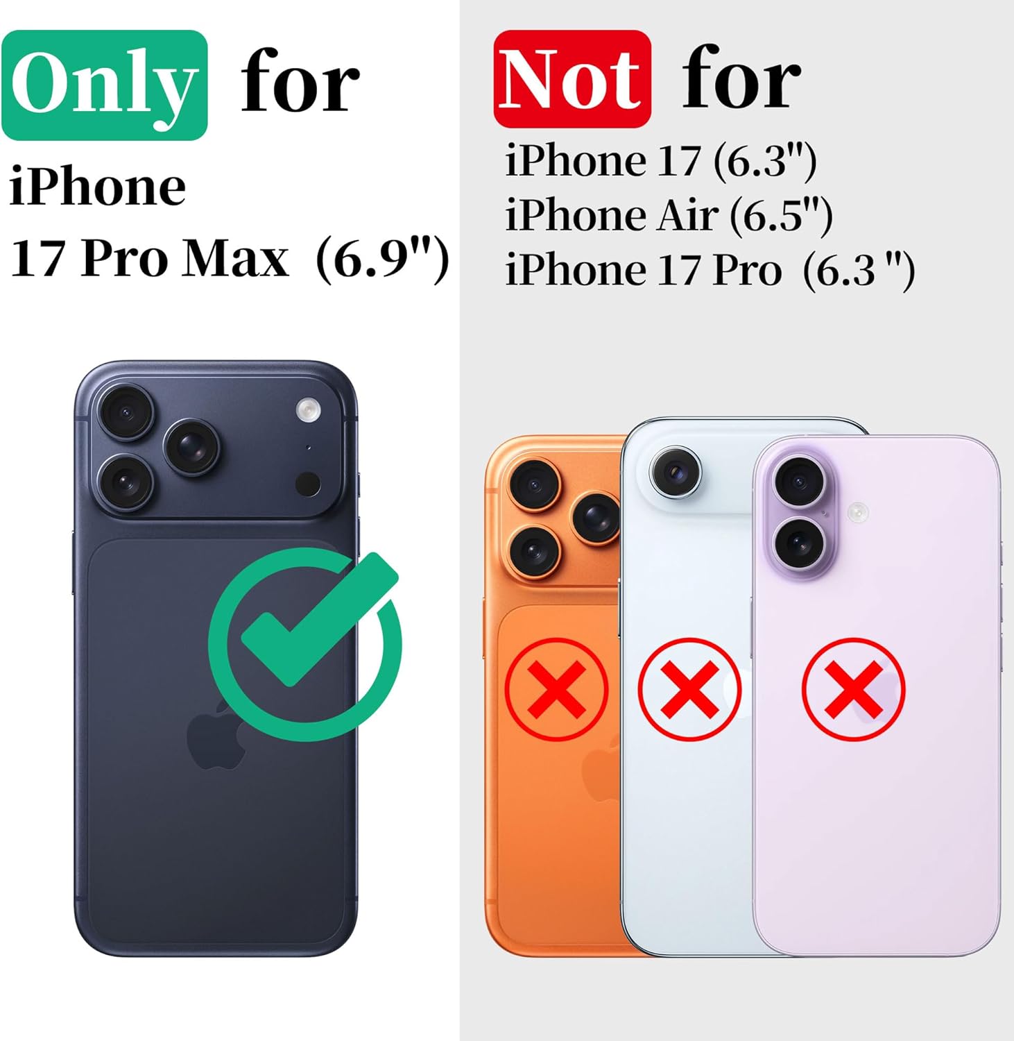 Cozycase TOP Waterproof Case for iPhone 17 Pro Max - Military Heavy Duty 360 Shockproof Full Body with Screen Camera Protector Double IP68 Water Dust Drop Proof Hard Rugged 17PM Front Back Slim Cover