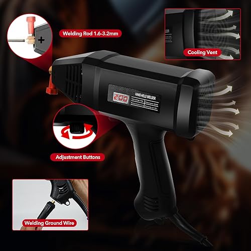 Miniatura 3 de TRQWH Máquina de soldadura 120A de mano 110V soldador de palo portátil Máquina soldadora ARC Inverter IGBT Mini máquina soldadora MMA apta para