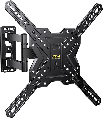 Miniatura 8 de Soporte de pared para TV para la mayoría de televisores planoscurvos de 26 a 60 pulgadas de hasta 77 libras, soporte de pared de movimiento completo