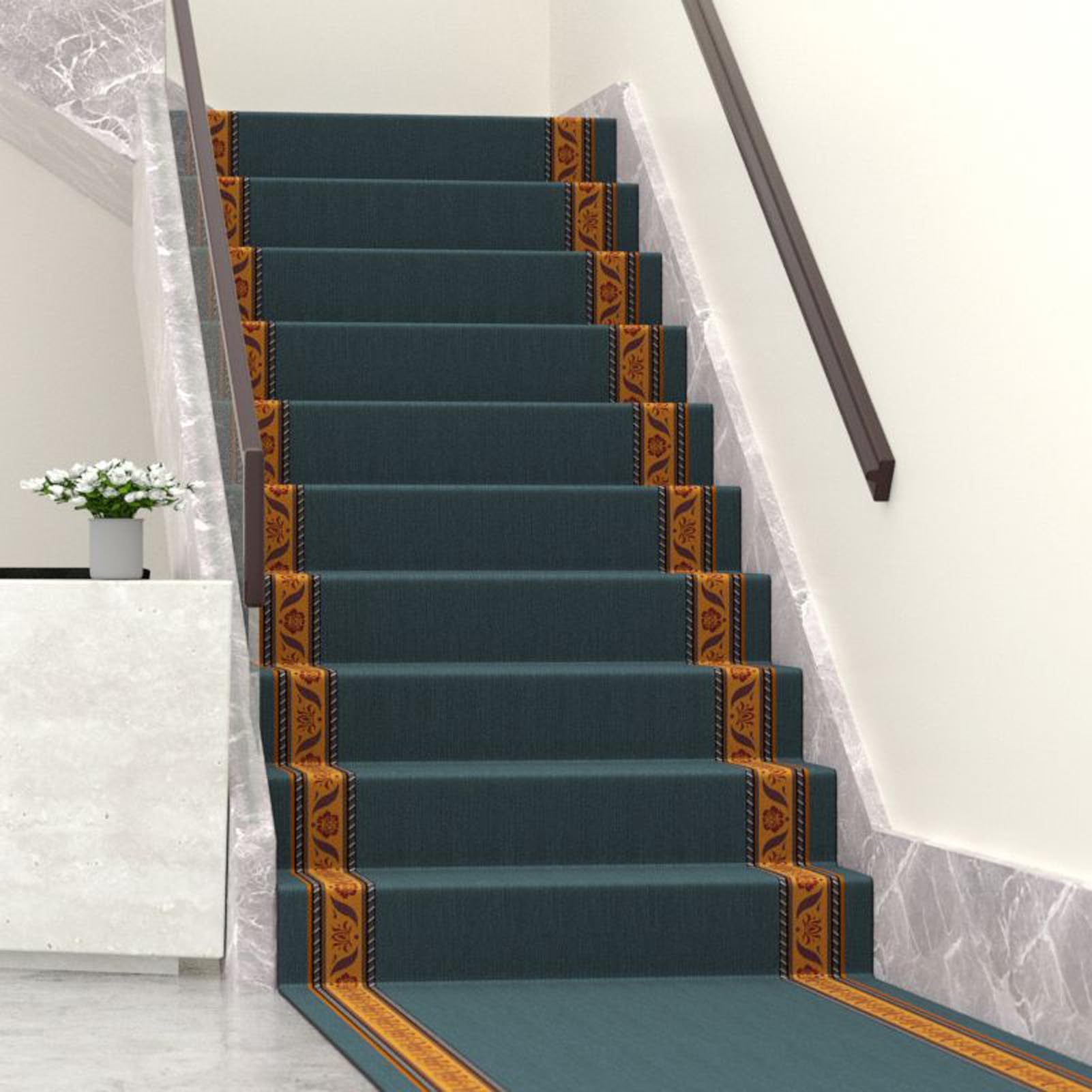 YTBHSHXZ stair treads， Self Adhesive, Indoor Stair for Elderly, Children and Pets(Dark Grey,1.5m wide)